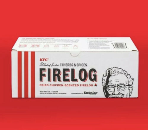 Set Of 6 - KFC Limited-Edition 11 Herbs & Spices Firelog by Enviro-Log - New - Fresh Stock Dated December 2025