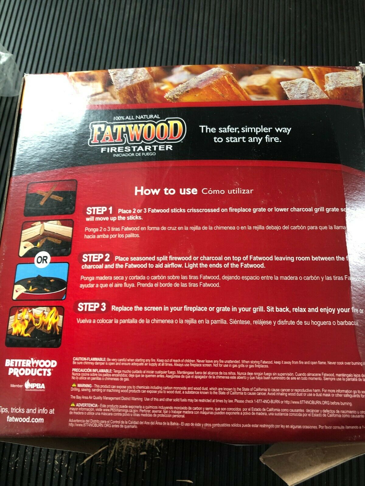 Betterwood Products Fatwood Natural Pine 125 CU FT  Pound Wood Firestarter - Fresh Stock Dated December 2025