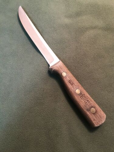 Vintage 1970s Chicago Cutlery 61S Boning Knife & 10