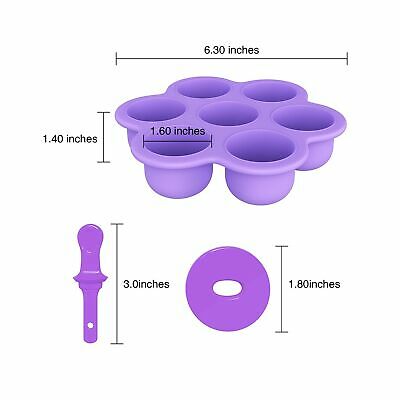 2 Pack Popsicle Molds 7-Cavity Colorful Baby Popsicle Molds Non Stick DIY Ice Po - Fresh Stock Dated February 2026