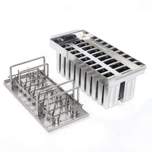20pcs Ice Cream Mold Stainless Steel Cube Ice Making Ice Sharpener Kitchen Tool - Fresh Stock Dated February 2026