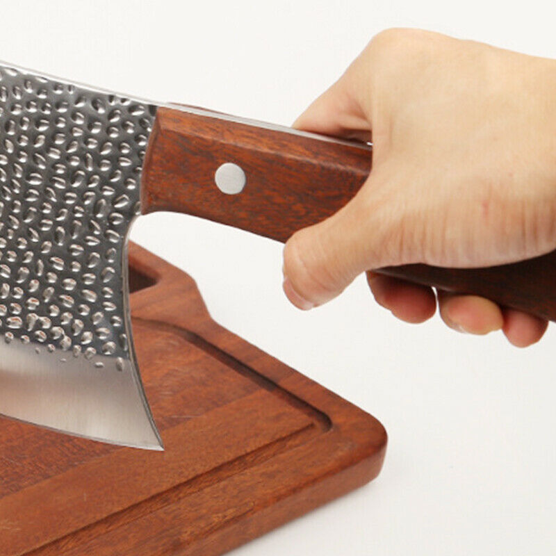 Chef Butcher Knife Bone Chopping Stainless Steel Forged Cleaver Kitchen Knife - Fresh Stock Dated January 2026