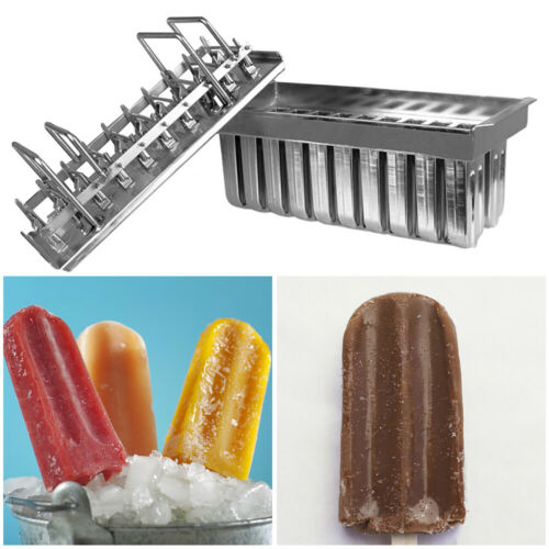 20pcs Stainless Steel Molds Industrial Ice Lolly Popsicle Ice Cream With Sticks - Fresh Stock Dated February 2026