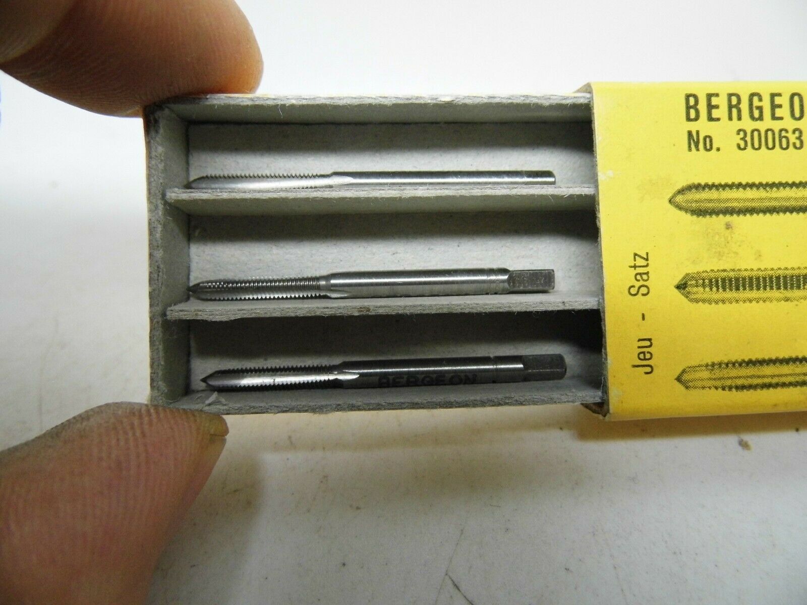 Tap Bergeon No. 30063 Various Sizes M2-M2, 60 - M3 - Fresh Stock Dated December 2025