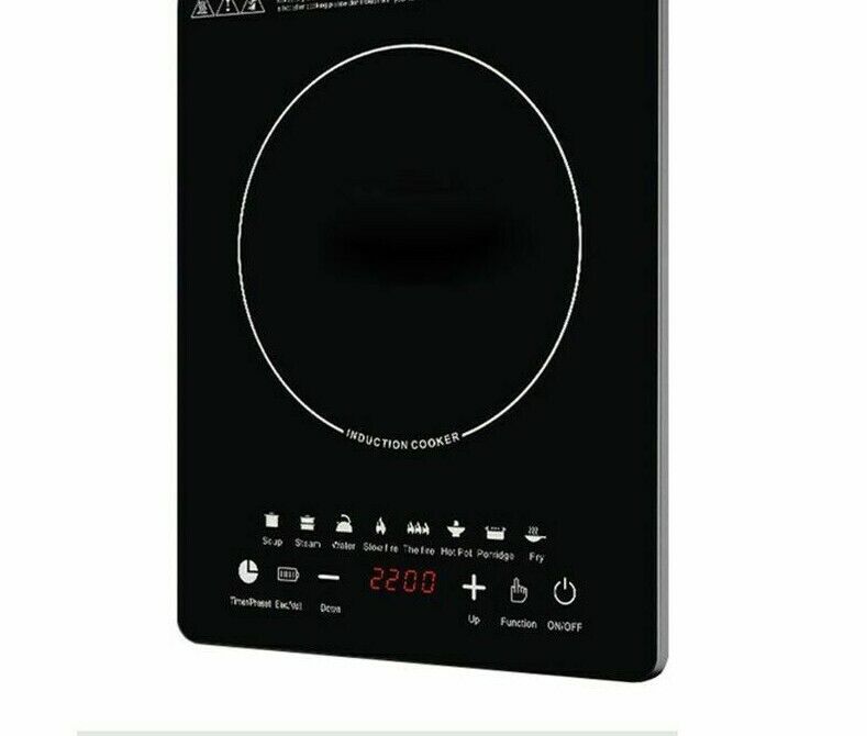 Induction Heating Pad Cooker Waterproof Cooking Plate Portable Corded Electric - Fresh Stock Dated February 2026