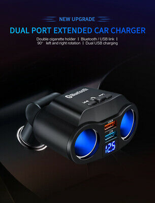 Bluetooth 5.0 Wireless Handsfree Car FM Transmitter MP3 Player Dual USB Charger# - Fresh Stock Dated December 2025