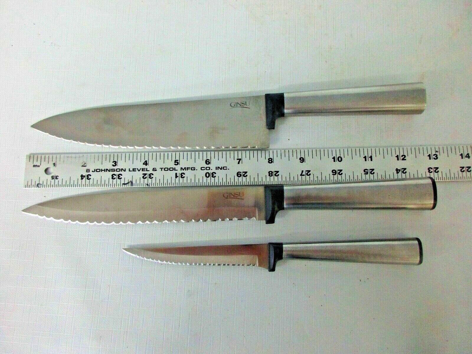 3 Ginsu kitchen knives - Fresh Stock Dated January 2026