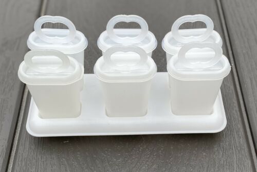 Tupperware Popsicle Molds Ice Pops Homemade Healthy Vintage Classic Set of Six - Fresh Stock Dated February 2026