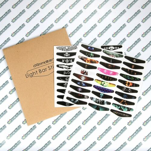 60 Pcs Light Bar Decal Stickers Reusable Decals Skin for PS4 Slim Pro Controller - Fresh Stock Dated February 2026