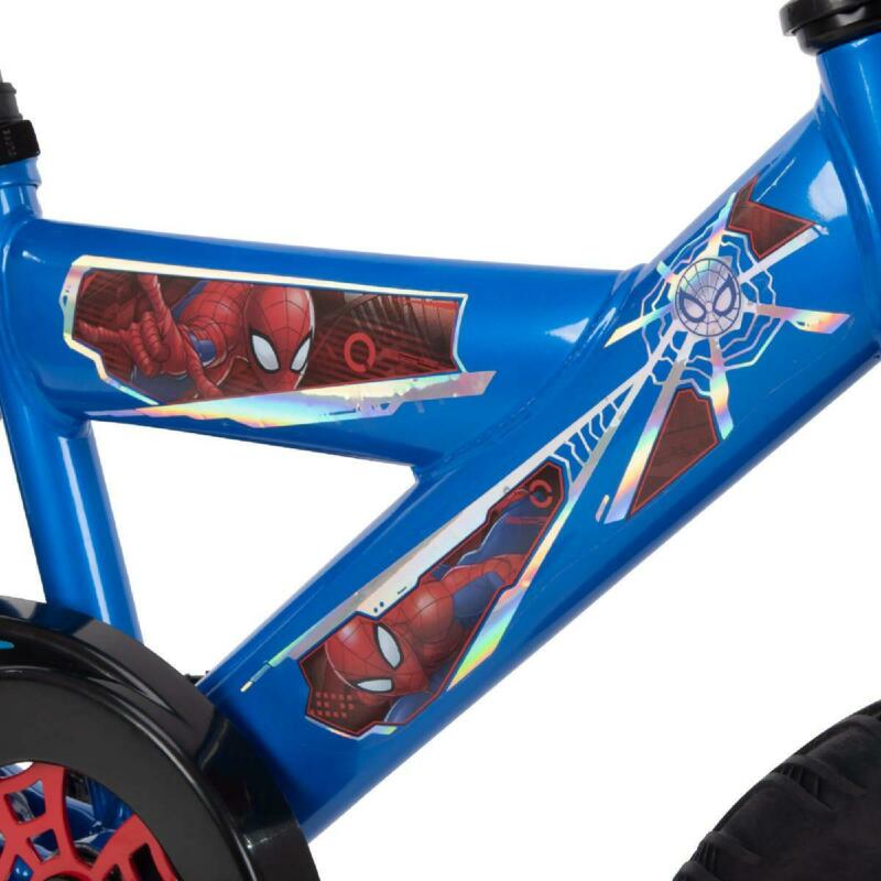 Marvel Spider-Man 16-in Boys' Bike for Kids Huffy Bicycle Easy Assemble 4+ Blue - Fresh Stock Dated January 2026