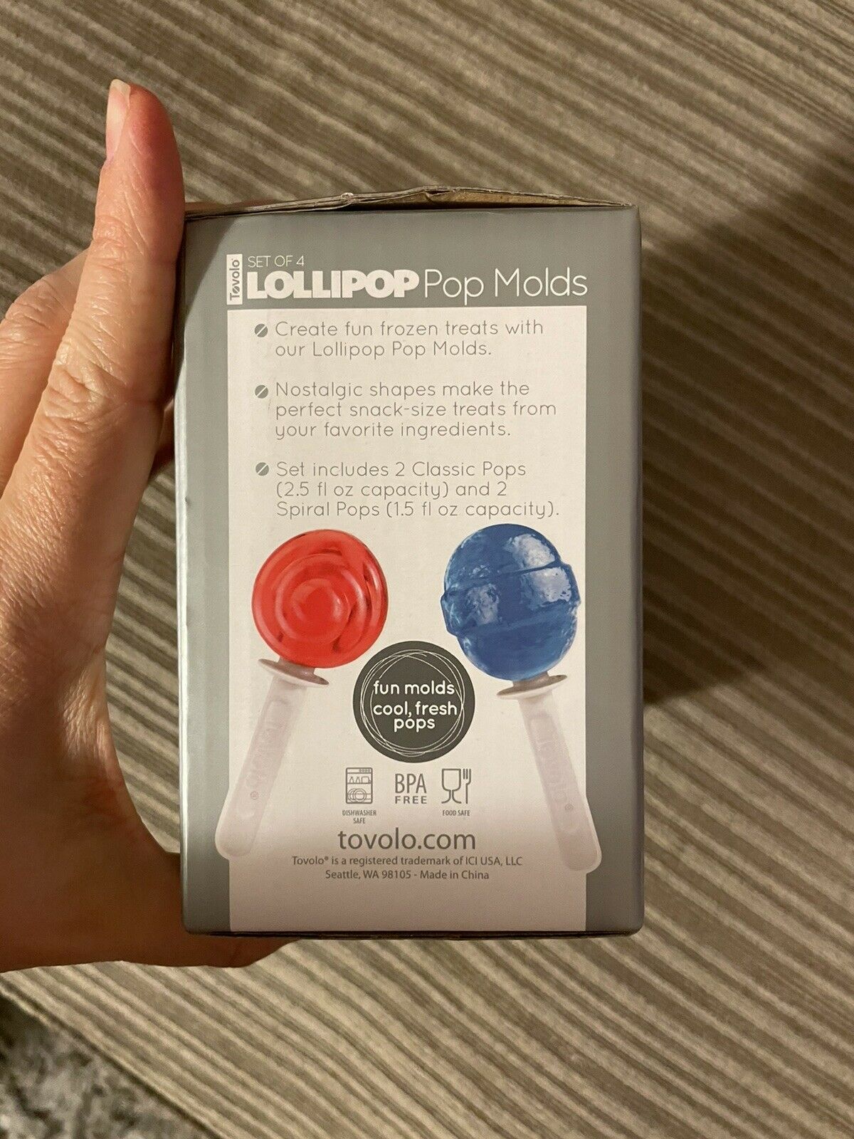 Tovolo Set of 4 LolliPop Molds Create Healthy Frozen Treats-NEW - Fresh Stock Dated February 2026