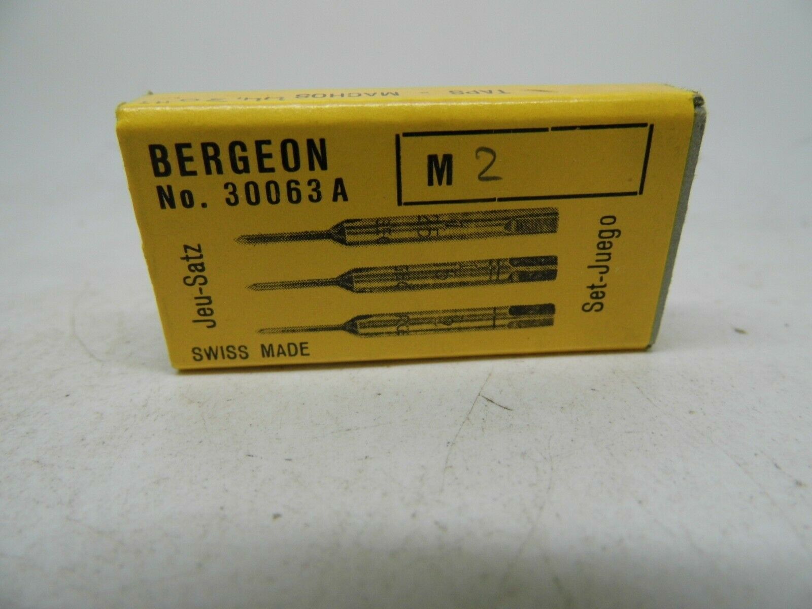 Tap Bergeon No. 30063 Various Sizes M2-M2, 60 - M3 - Fresh Stock Dated December 2025