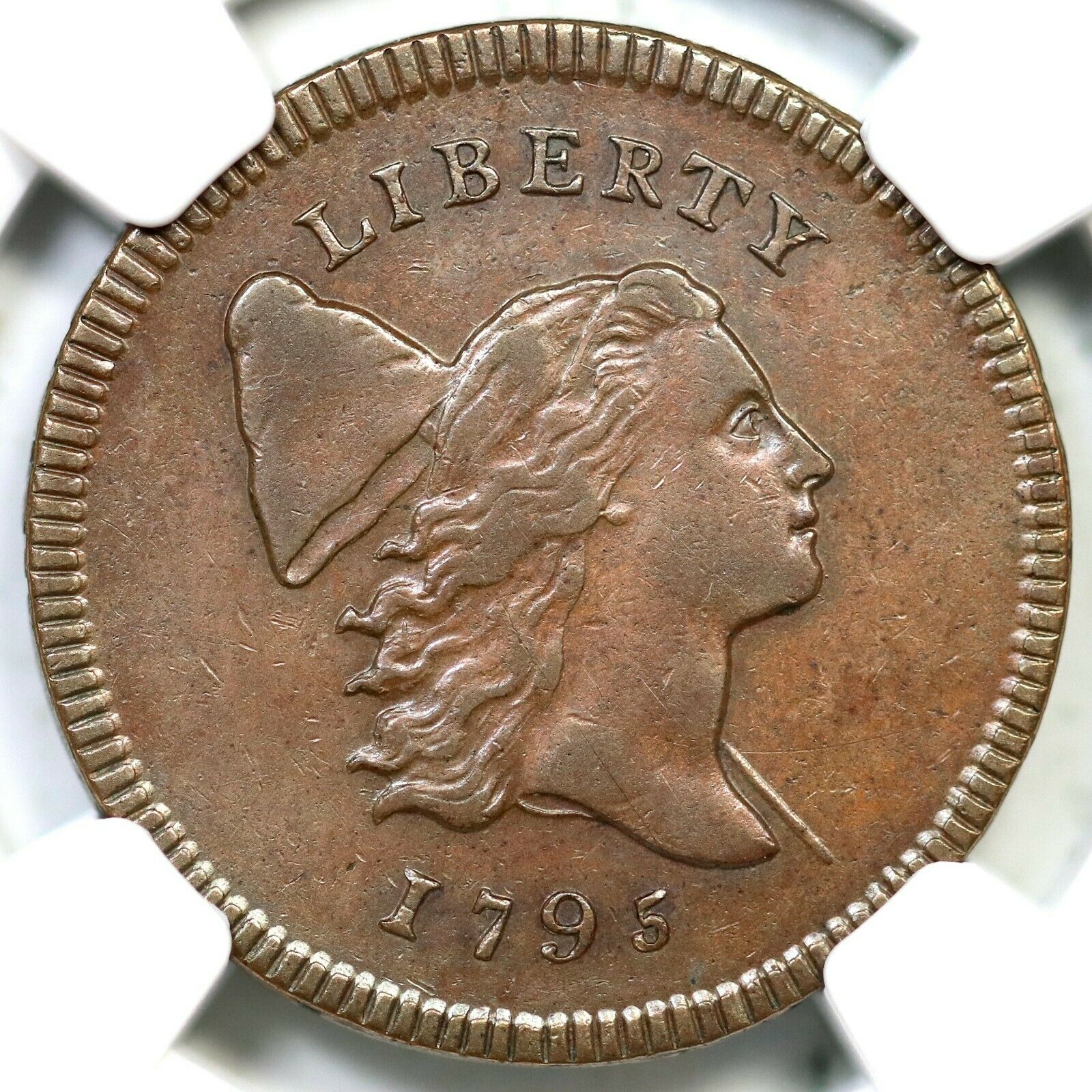 1795 C-1 R-2 NGC AU 55 CAC Liberty Cap Half Cent Coin 1/2c - Fresh Stock Dated December 2025