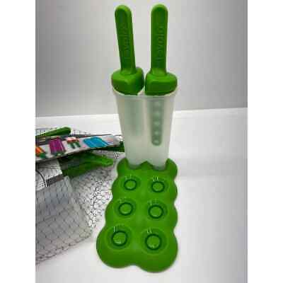 Tovolo Twin Popsicle Molds with Sticks Ice Pop Maker BPA Free Food Safe Dishwash - Fresh Stock Dated February 2026