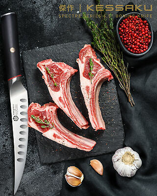 Kessaku 6.5-Inch Boning Knife - Spectre Series AUS-8 High Carbon Stainless Steel - Fresh Stock Dated January 2026