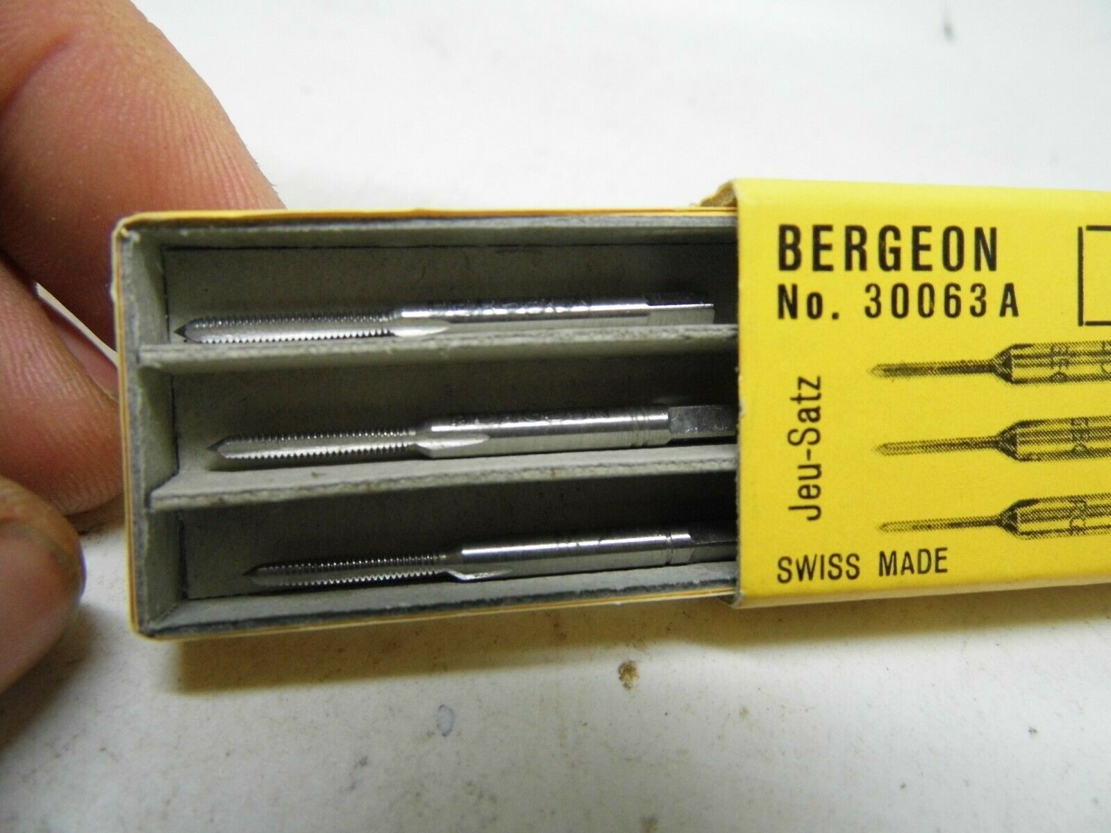 Tap Bergeon No. 30063 Various Sizes M2-M2, 60 - M3 - Fresh Stock Dated December 2025