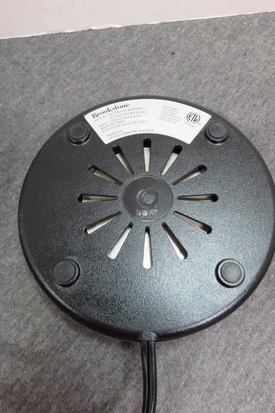 Brookstone K72AS Mug Beverage Warmer - Fresh Stock Dated February 2026