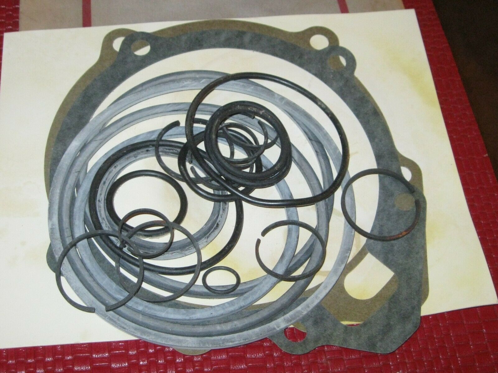 NOS 1957 Mercury Transmission oil seal and gasket kit, was factory sealed - Fresh Stock Dated December 2025