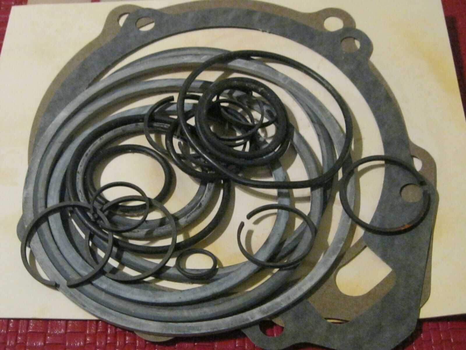 NOS 1957 Mercury Transmission oil seal and gasket kit, was factory sealed - Fresh Stock Dated December 2025