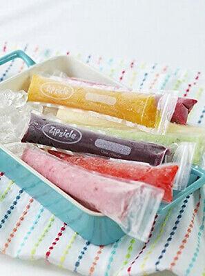 Zipzicle 100PACK Ice Pop Pouches ORIGINAL Patented Safe - Fresh Stock Dated January 2026