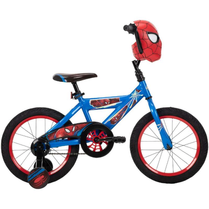 Marvel Spider-Man 16-in Boys' Bike for Kids Huffy Bicycle Easy Assemble 4+ Blue - Fresh Stock Dated January 2026