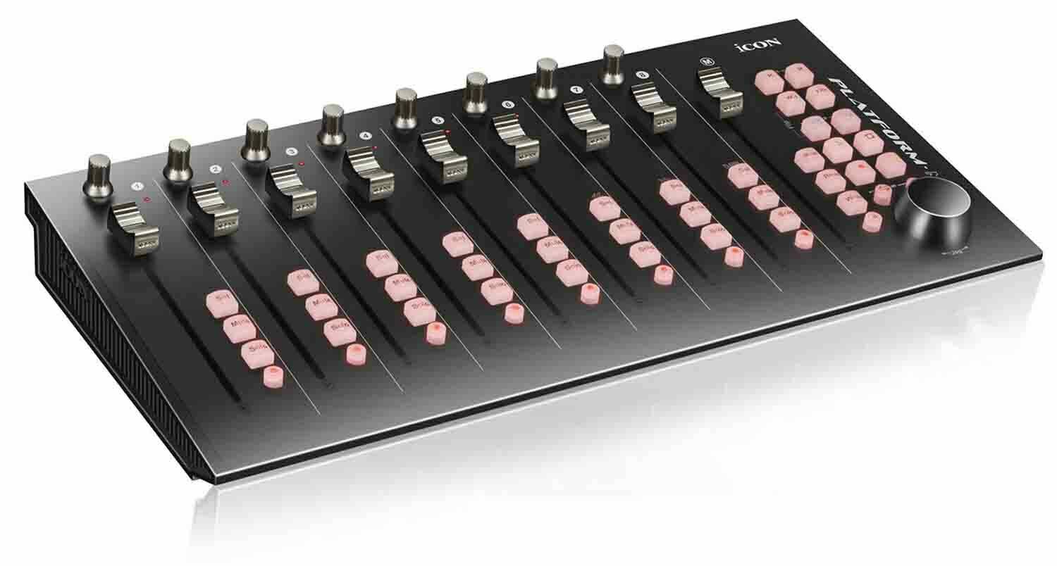 Icon Pro Audio PLATFORM M+ With 9 Motorized Faders Desktop DAW Controller - Fresh Stock Dated December 2025