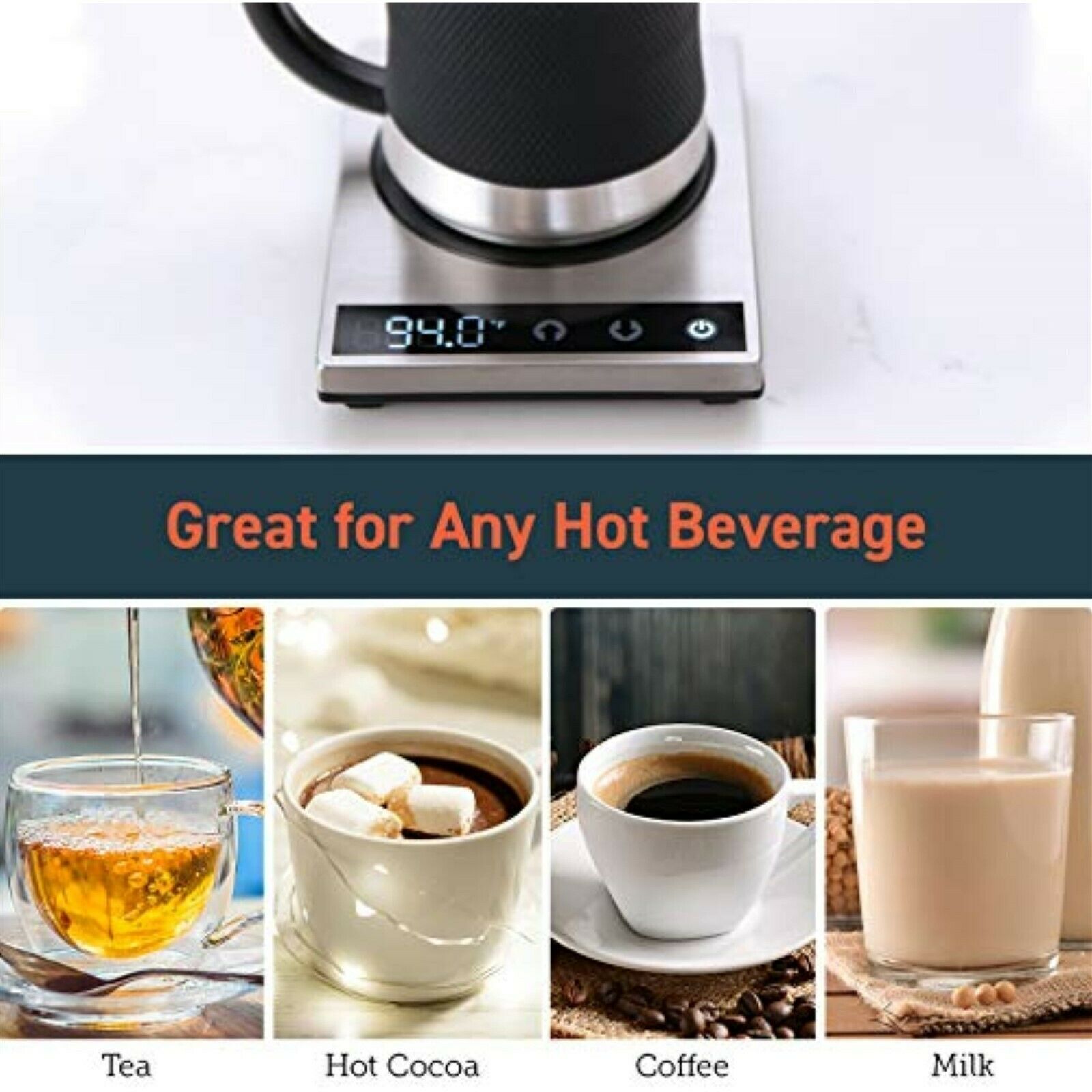 COSORI Gravity Induction Coffee Cup Warmer&Beverage Warmer, Desk Auto Shut Off - Fresh Stock Dated February 2026