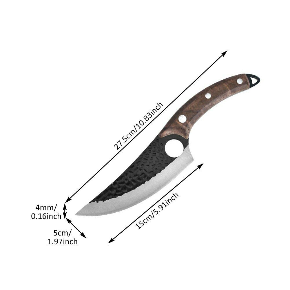 Hunters Serbian Forged Chef Knife Kitchen Butcher Boning Cleaver Hunting Knife - Fresh Stock Dated January 2026