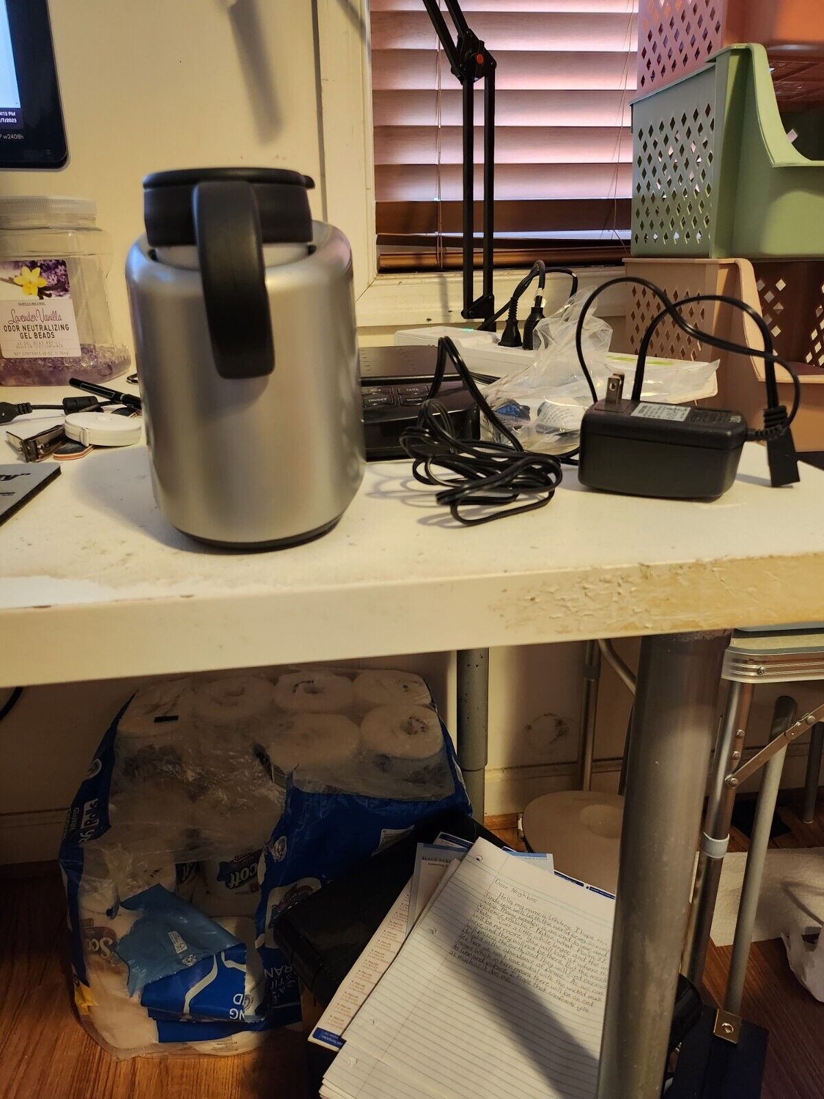 electric coffee mug warmer with car plug and mug - Fresh Stock Dated February 2026