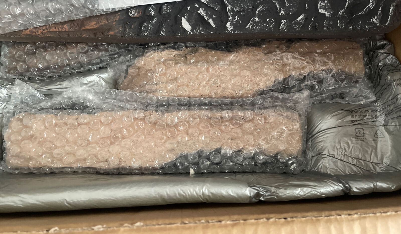 Ceramic Log Set 10 Piece Decorative Realistic Wood Pieces For Fireplace - Fresh Stock Dated January 2026