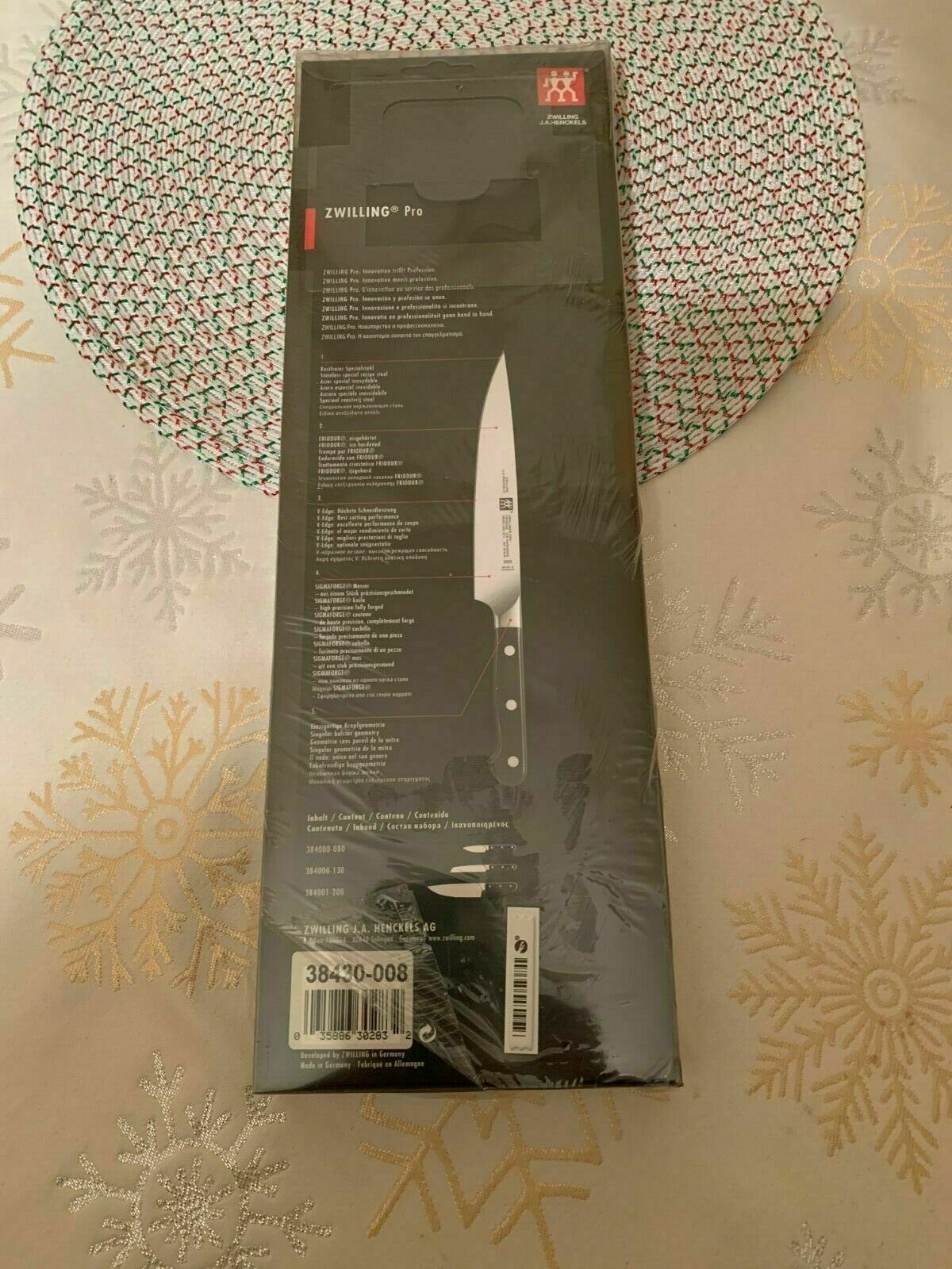 ZWILLING JA Henckels 38430-008 Beginner Knife Set - Fresh Stock Dated January 2026