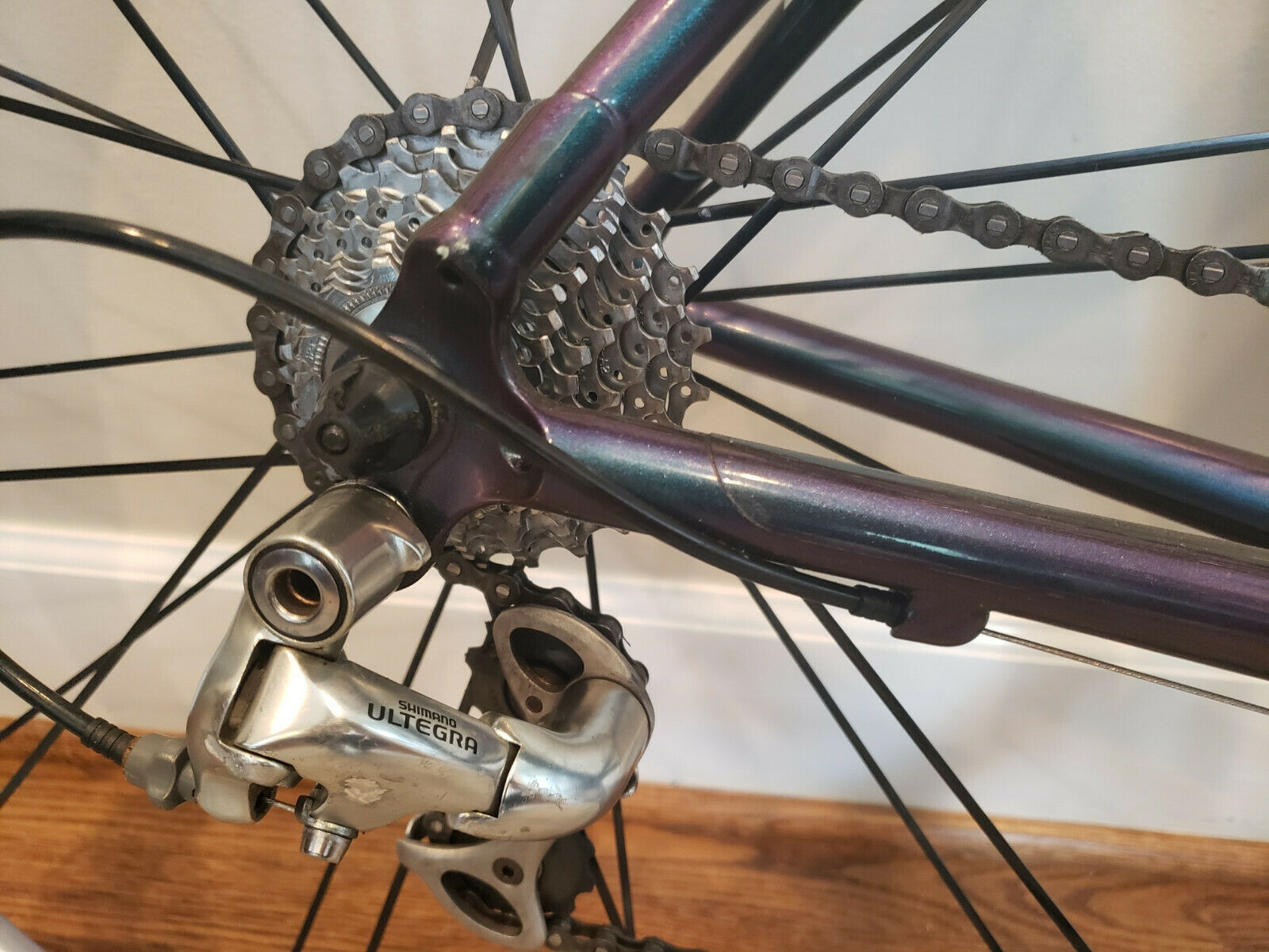 2003 Klein Q Carbon Race 55 cm Road Bike Ultegra/105 Purple Haze Colorshift USA - Fresh Stock Dated December 2025