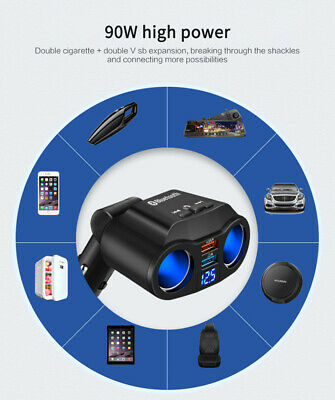 Bluetooth 5.0 Wireless Handsfree Car FM Transmitter MP3 Player Dual USB Charger# - Fresh Stock Dated December 2025