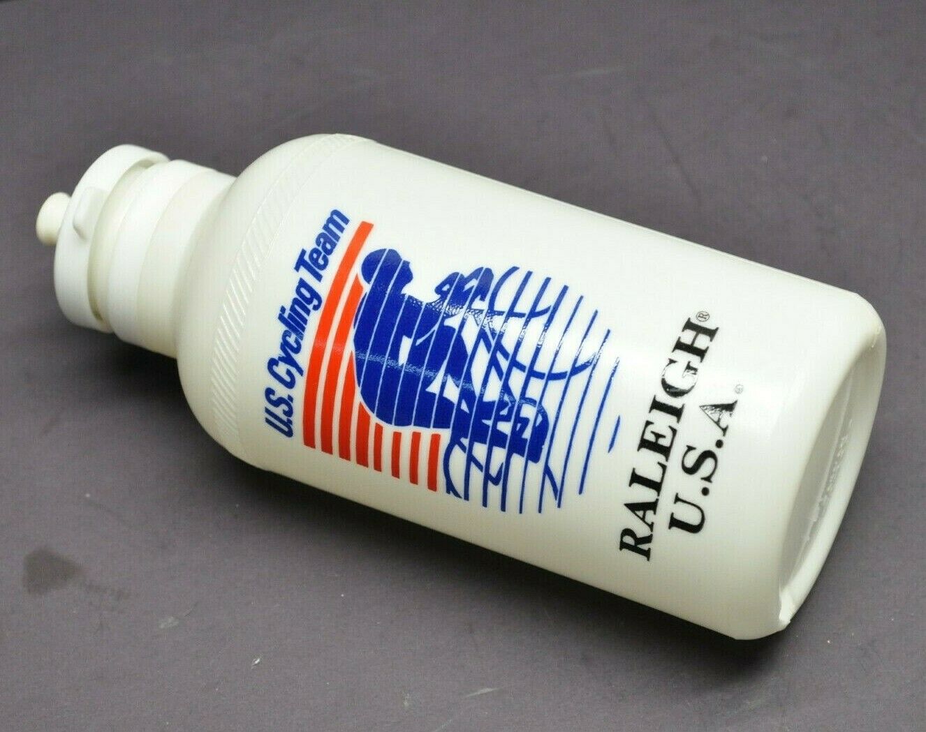 Raleigh USA US Cycling Team Water Bottle Vintage NOS FIS 203 Bicycle - Fresh Stock Dated December 2025