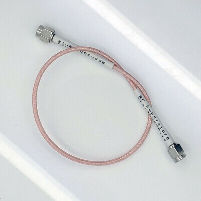 SMA Male (Plug) to SMA Male (Plug) RG316/U Coaxial Cable Assembly, 12 inch - Fresh Stock Dated December 2025