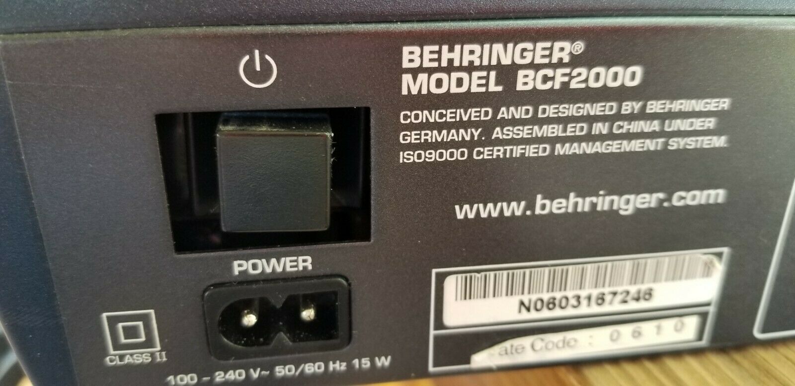 Behringer B-Control Fader BCF2000 DAW Controller - Fresh Stock Dated December 2025
