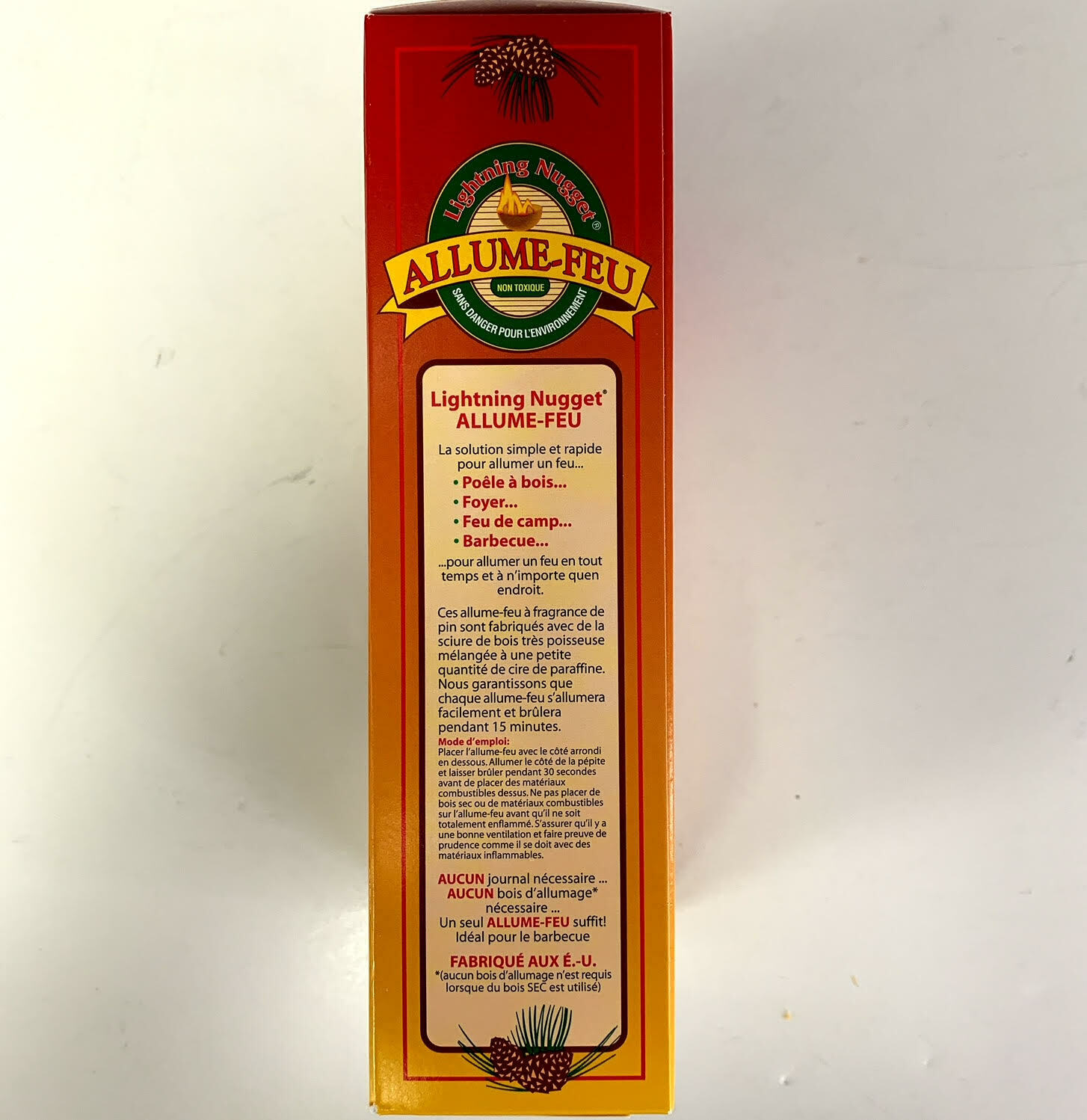 Lightning Nugget Natural Pine FireStarters  2  - 12 Packs Environmentally Safe - Fresh Stock Dated December 2025