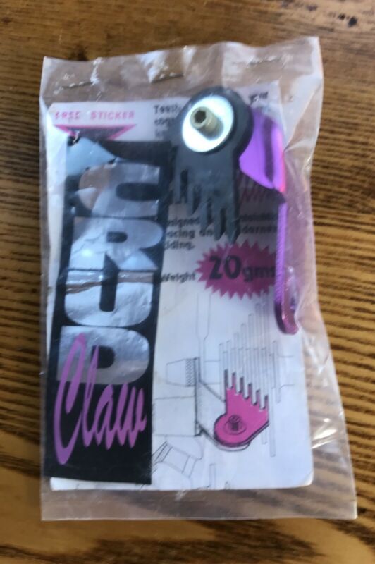 Vintage Crud Claw Cassette Cleaner Freewheel Mud Guard Purple Ano VTG NOS NEW - Fresh Stock Dated December 2025