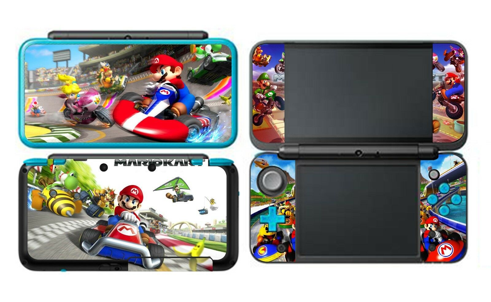 Super Mario Kart Vinyl Decal Skin Sticker Protector for Nintendo New 2DS XL LL - Fresh Stock Dated February 2026