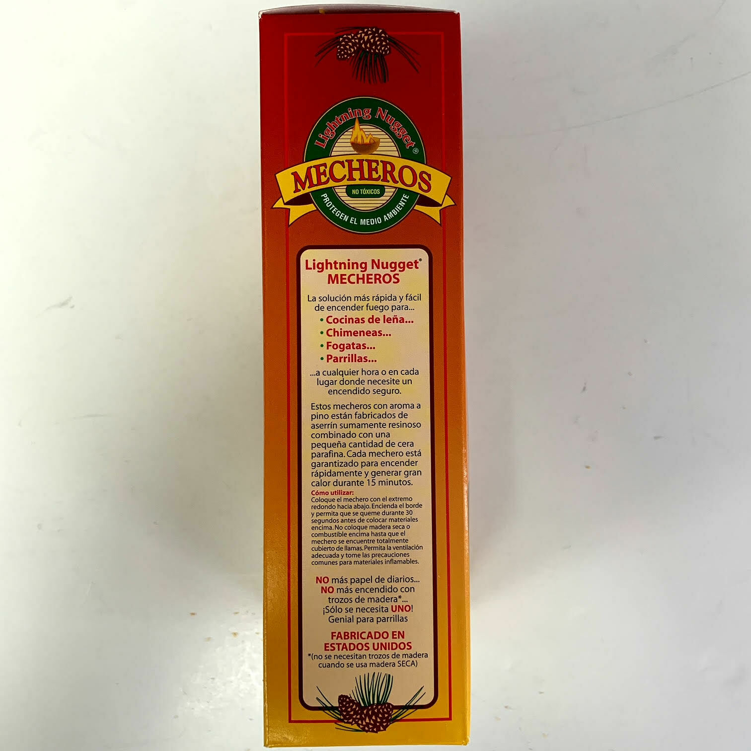 Lightning Nugget Natural Pine FireStarters  2  - 12 Packs Environmentally Safe - Fresh Stock Dated December 2025