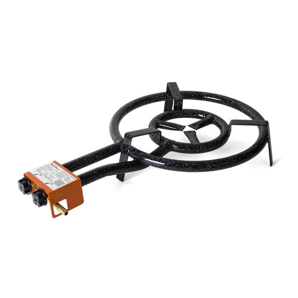 La Paella Garcima 16 In Dual Ring Butane Propane Gas Burner Black Bundle - Fresh Stock Dated February 2026
