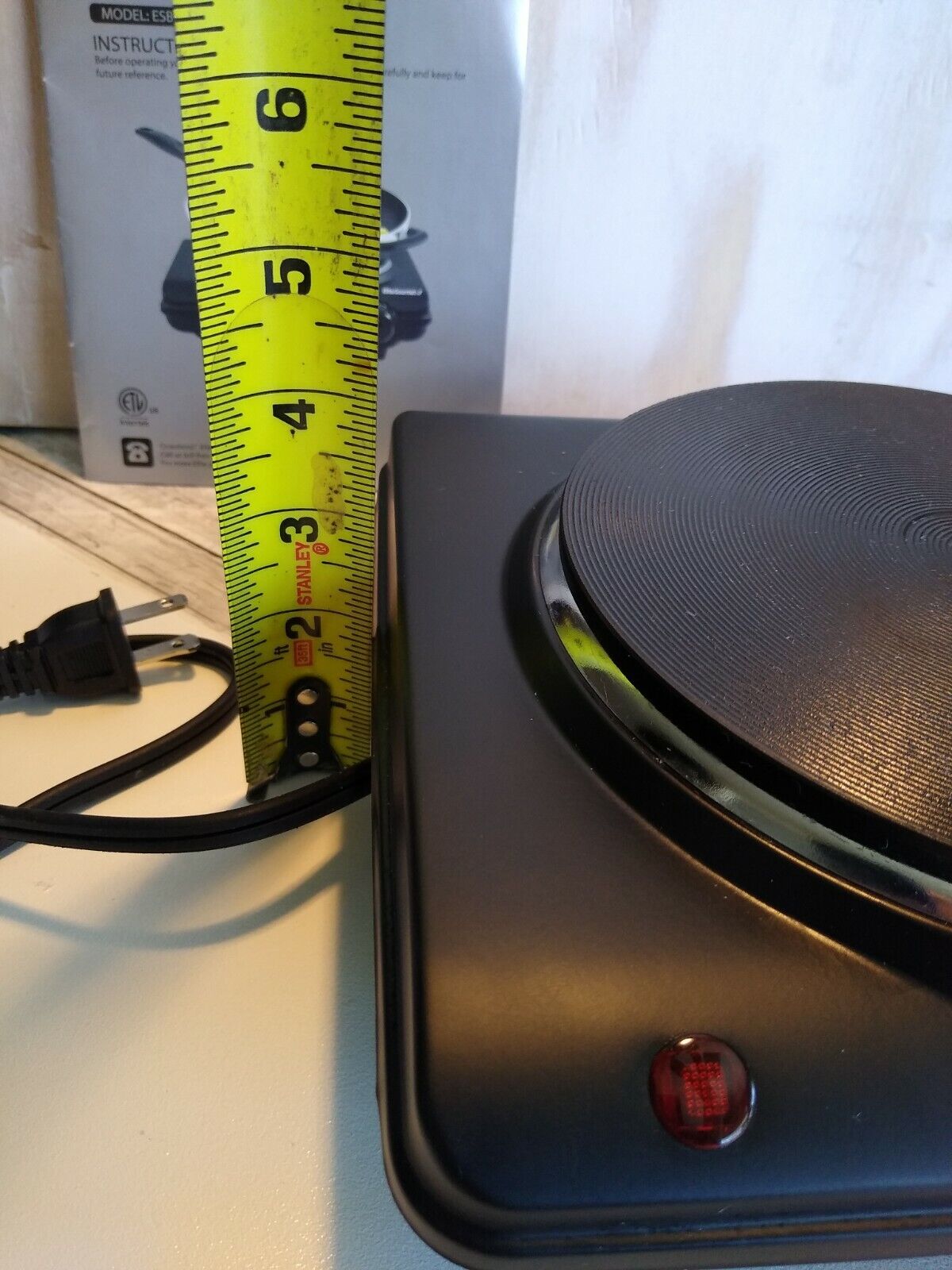 Elite Gourmet Electric Burner Single Burner Hot Plate ESB-301BF - Fresh Stock Dated February 2026