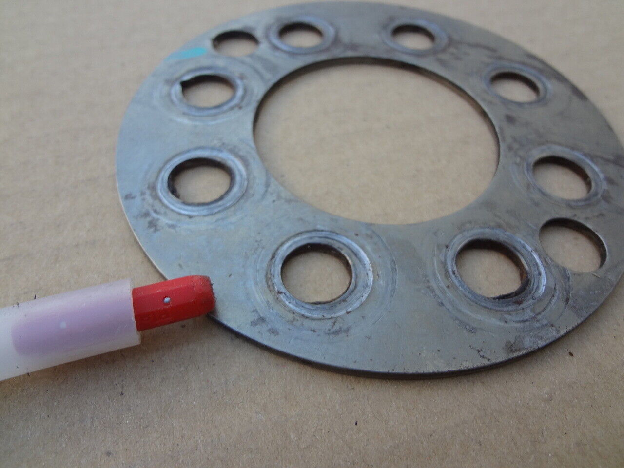 2003 - 2004 MUSTANG SVT COBRA 4.6 ALUMINUM FLYWHEEL SPACER & BOLTS OEM # MP183 - Fresh Stock Dated January 2026