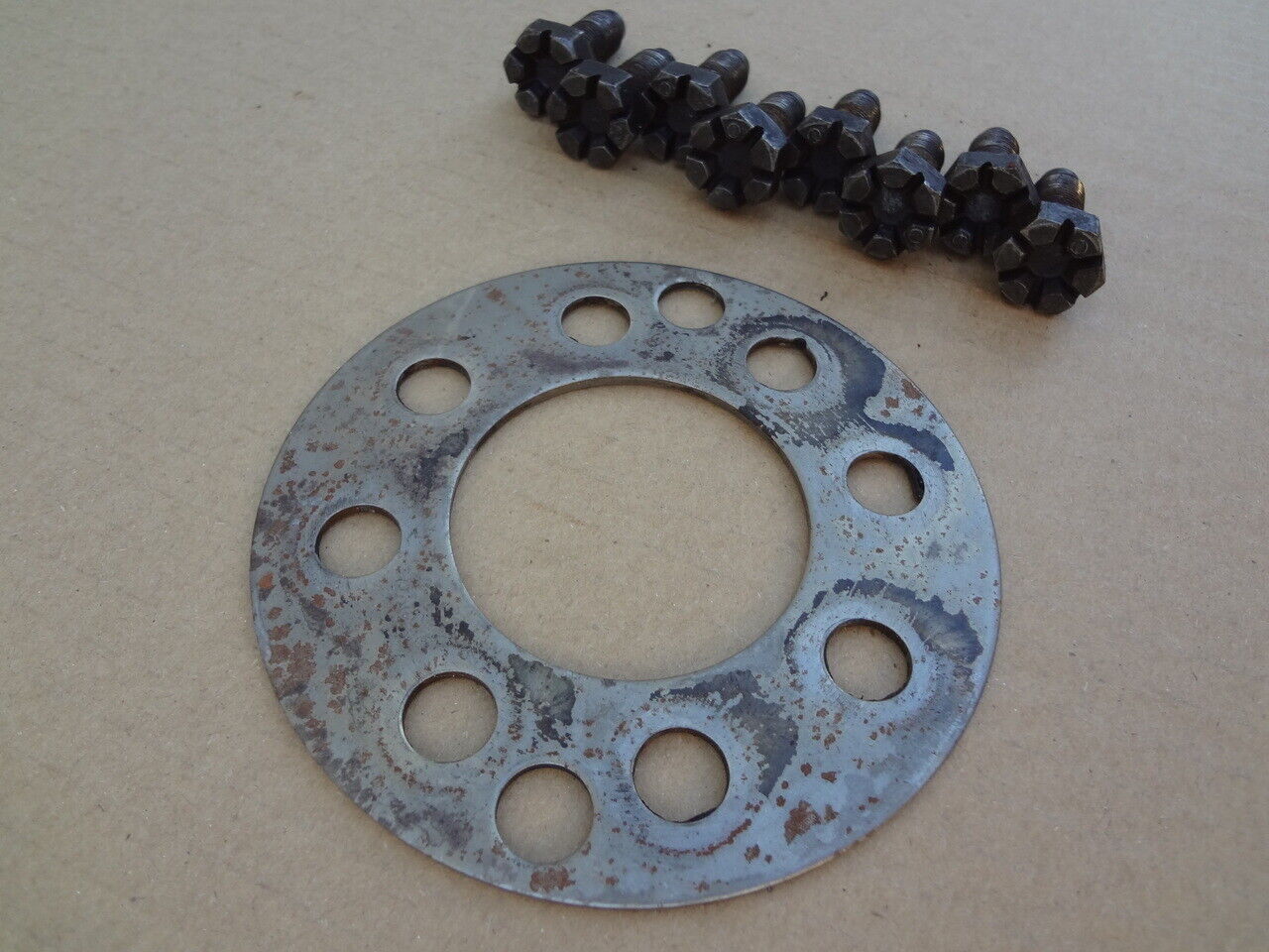 2003 - 2004 MUSTANG SVT COBRA 4.6 ALUMINUM FLYWHEEL SPACER & BOLTS OEM # MP183 - Fresh Stock Dated January 2026