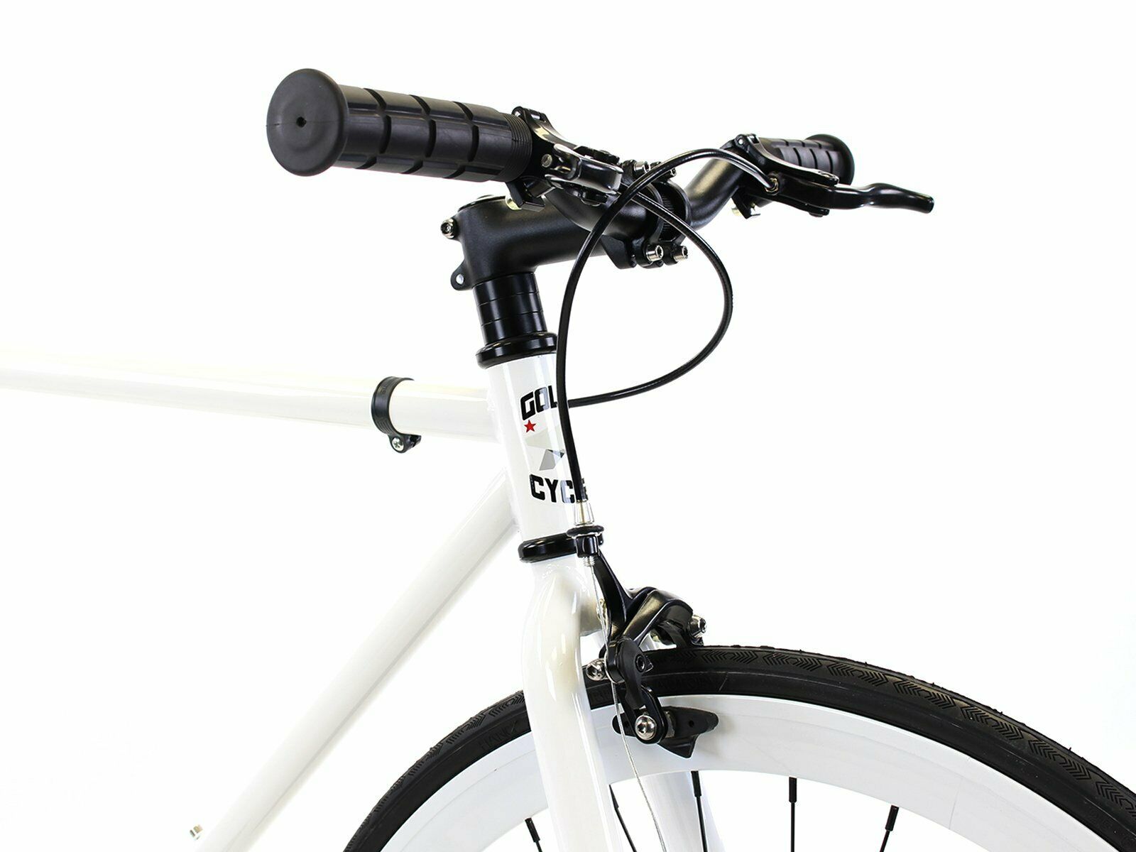 Golden Cycles Fixed Gear Single Speed Bike Bicycle Kilo White 63 CM - Fresh Stock Dated January 2026
