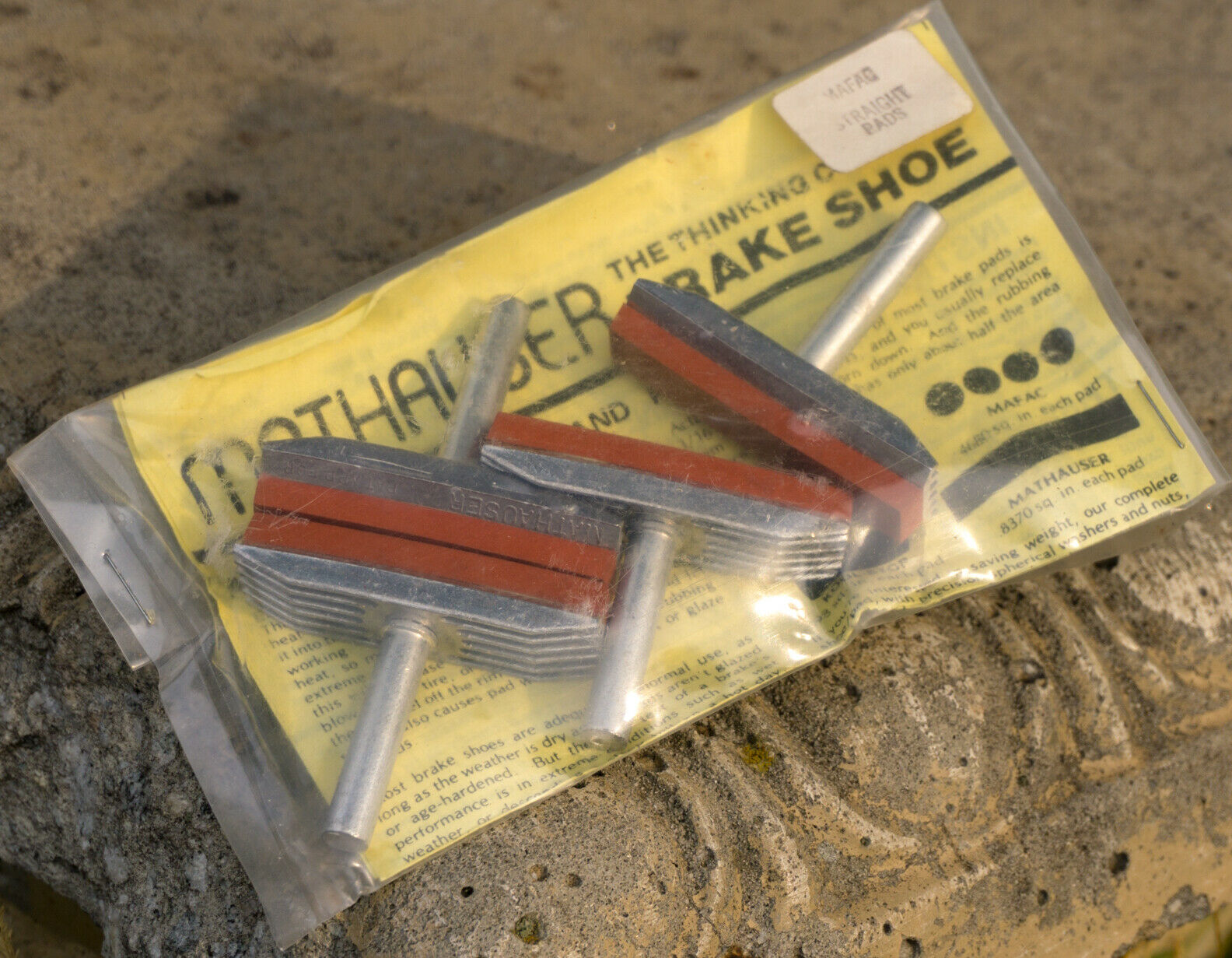 Scott Mathauser Brake Pads Finned NOS Rare Vintage Bike MTB Mountain Tour Canti - Fresh Stock Dated December 2025