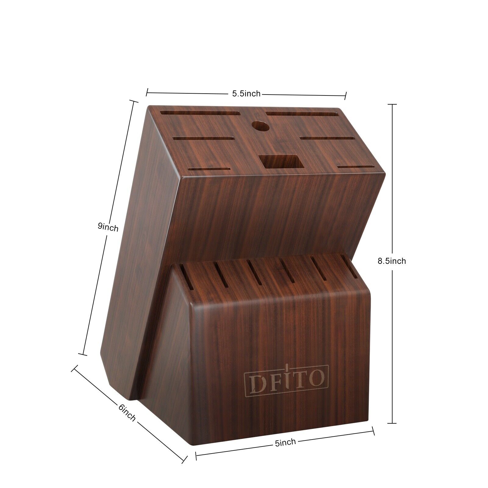 15 Piece Kitchen Damascus Knife Set with Block German Stainless Steel Knives Set - Fresh Stock Dated February 2026