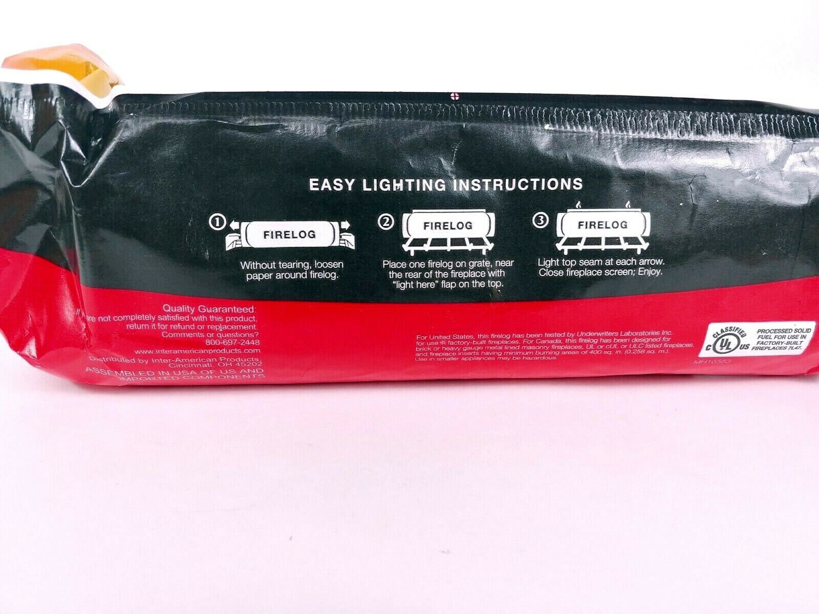 Fireside Supreme firelog starter log 4 Hour burn 4.8 lb ez cleanup fast start up - Fresh Stock Dated January 2026