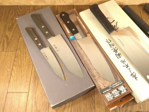 Damaged Lot of Japanese Chef's Kitchen Knives hocho set from Japan ME336 - Fresh Stock Dated January 2026