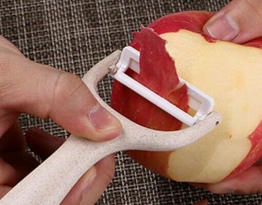 Fruit Peeler Peeler Set , Ceramic Blade Peeler and Chopping Board Handmade - Fresh Stock Dated January 2026